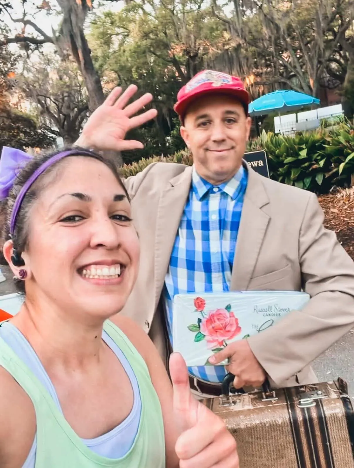 Guest taking a selfie with the Get Gumped performer